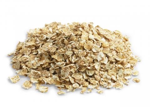 Vaaleahko vehnästä hiutaloitu hiutale