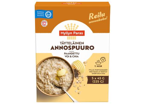 Myllyn Paras Annospuuro Paahdettu Voi &amp; Chia 5x45g