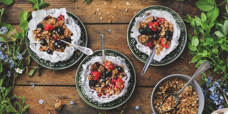 Kauramarjapaistos-nyytit grillissä