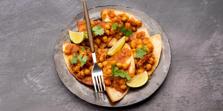 Chana Masala -tortillat