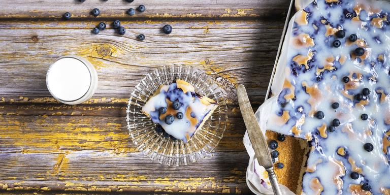 Vaniljainen mustikkapiirakka