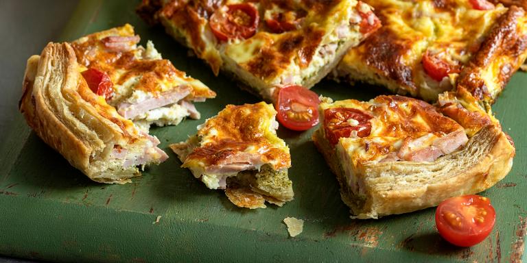 Lehtevä kinkkupiirakka