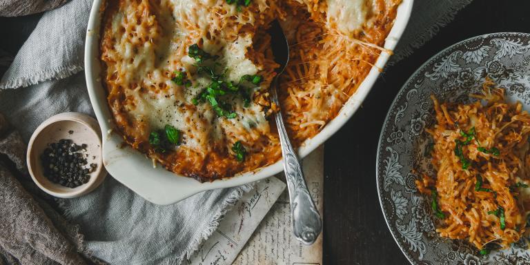 Romesco-spagettivuoka