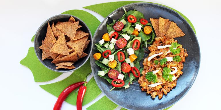 Texmex-makaronilaatikko airfryerissa