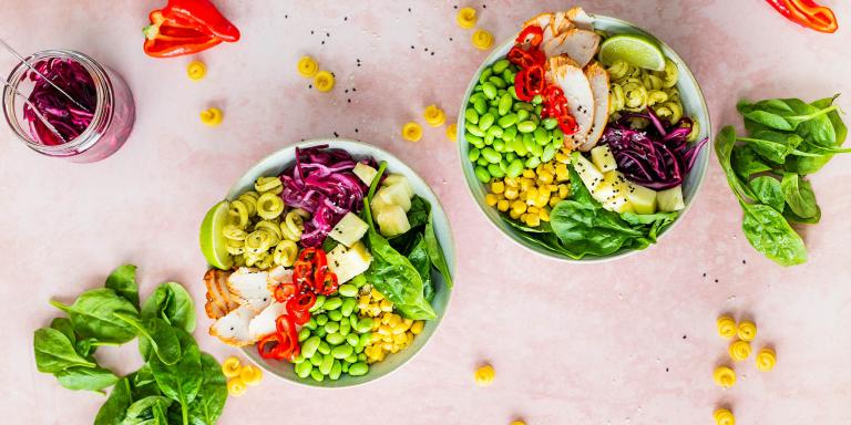 Myllyn Parhaan Pasta poke bowl