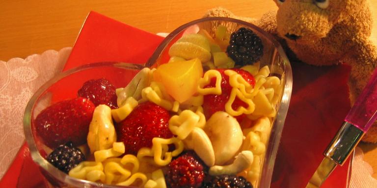 Sydän Hedelmäsalaatti