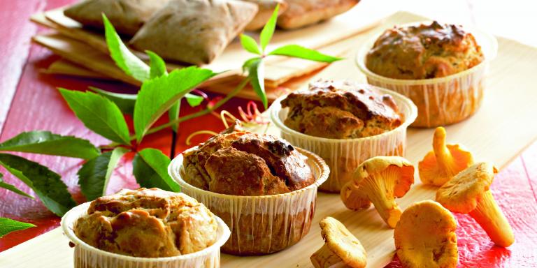 Suppilovahvero-muffinit