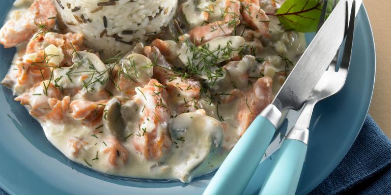 Savulohikastike villiriisille