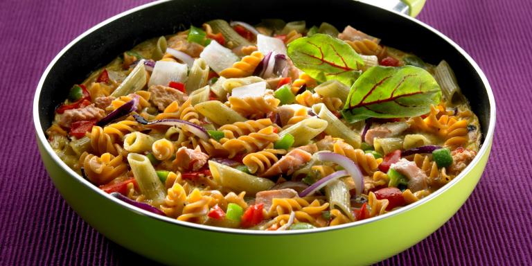 Maistuva pasta frittata