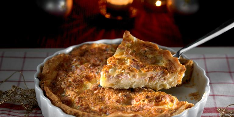 Vuohenjuusto Kinkkupiirakka