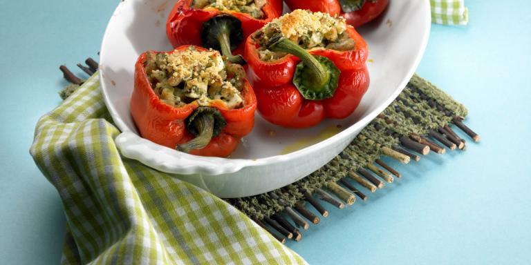 Paprikat Sienipastalla