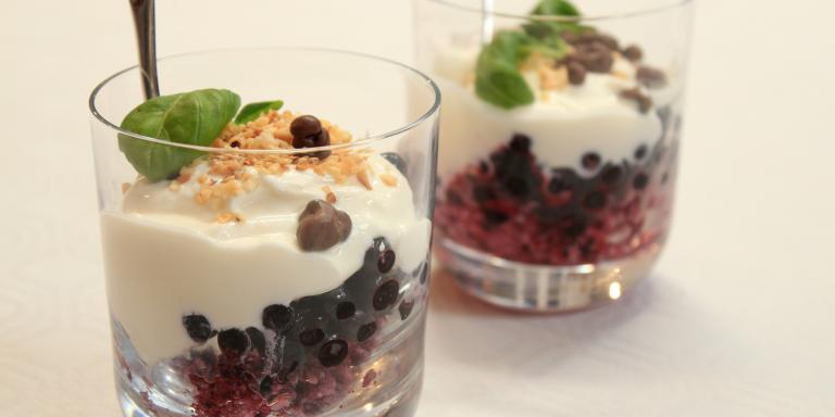 Aamun mustikkainen tuorepuuro