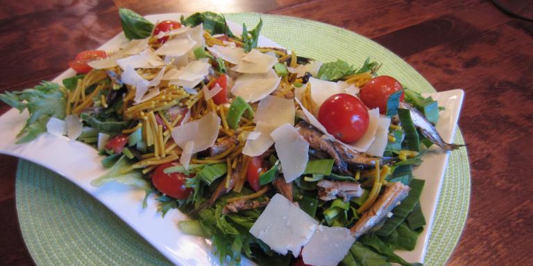 Caesarsalaatti Rakettispagetilla