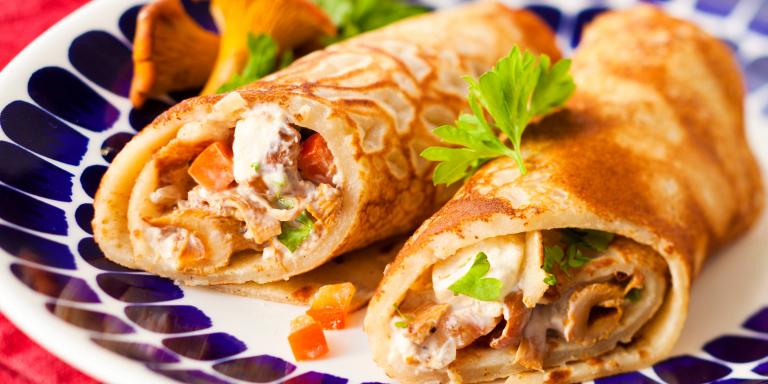 Ohukaiset sienillä tai valkosuklaalla