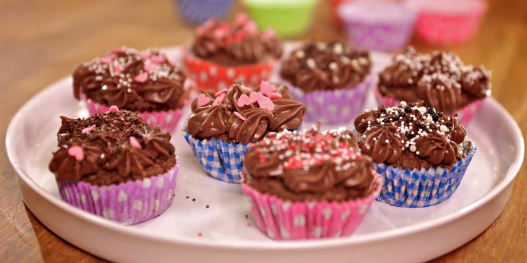 Pienet Suklaasydänmuffinit kauralla