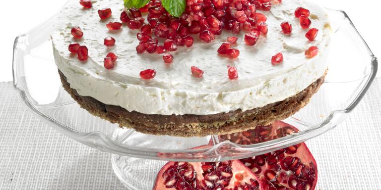 Juustokakku suklaapohjalla