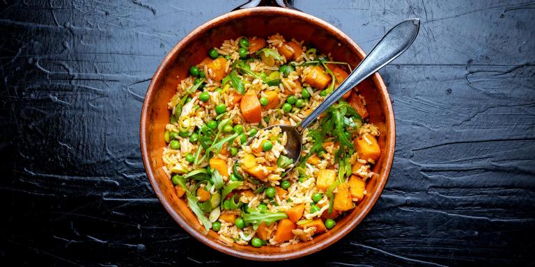 Bataatti-riisipaistos