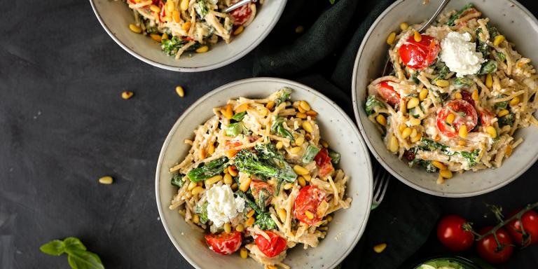 Broccoli-ricottakaurapasta