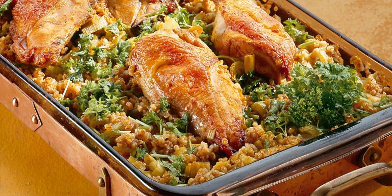 Hunajainen broilervuoka