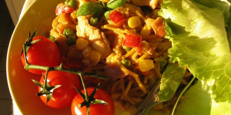 Kana-Savuliha Spagetti