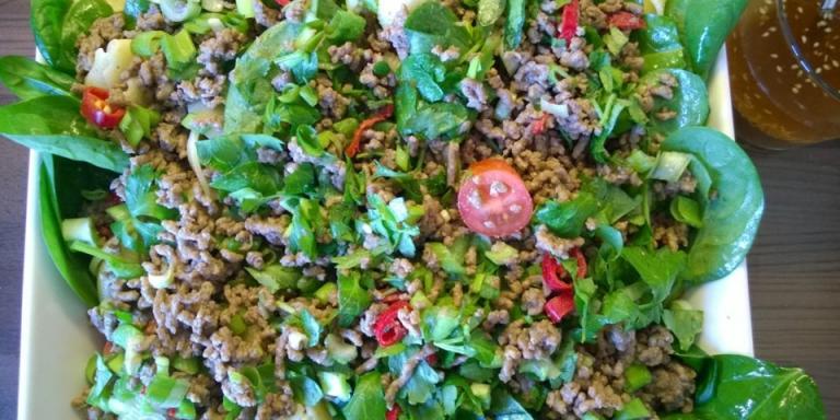 Marian thaimaalaisvaikutteinen pastasalaatti