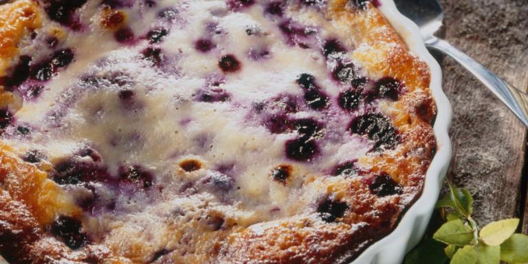 Mustikka-Grahampiirakka