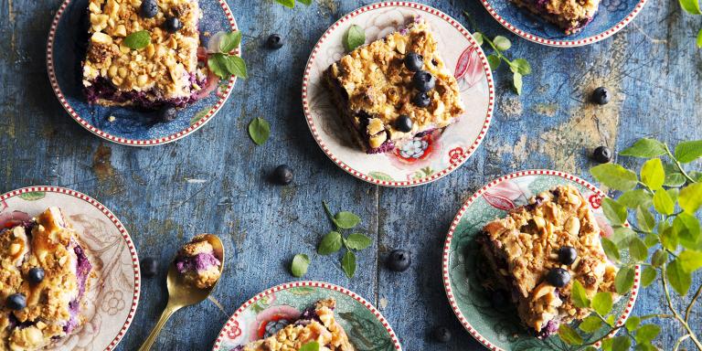 Mustikkajuustokakkuleivokset