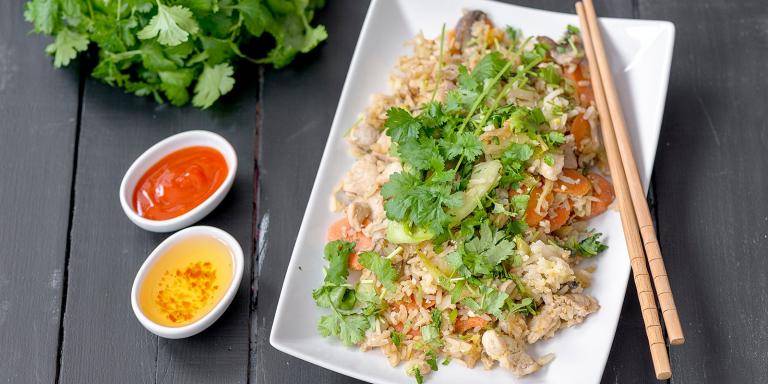 Nasi goreng -paistettu riisi