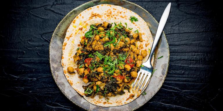 Pinaatti-kikhernepaistos