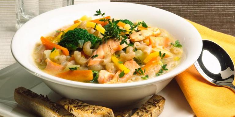 Rukiinen lohisoppa ja ruistikut