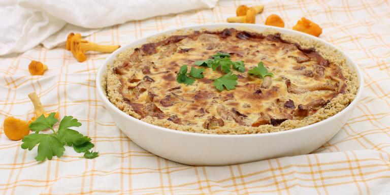 Sieni-pekonipiirakka