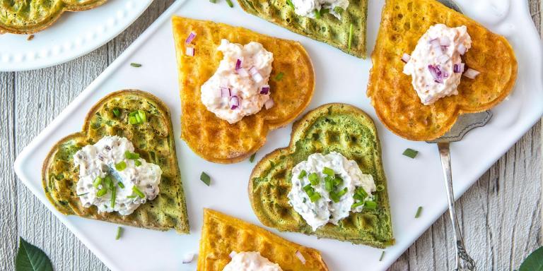 Suolaiset vohvelisydämet