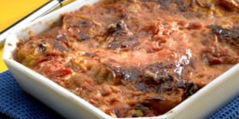 Lasagne täysjyvälevyistä ja valmiskeitosta