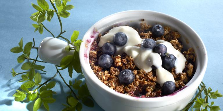 mustikkapiirakka yhdelle ilman uunia