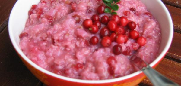 Marjapuuro Kaura+Riisistä