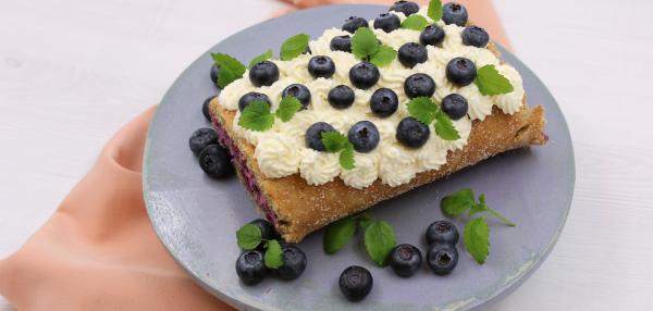 Rukiinen mustikkakääretorttu