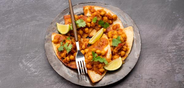 Chana Masala -tortillat