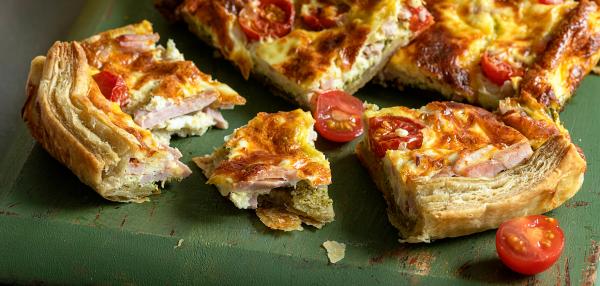 Lehtevä kinkkupiirakka