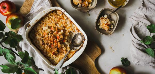 Omenainen riisiuunipuuro