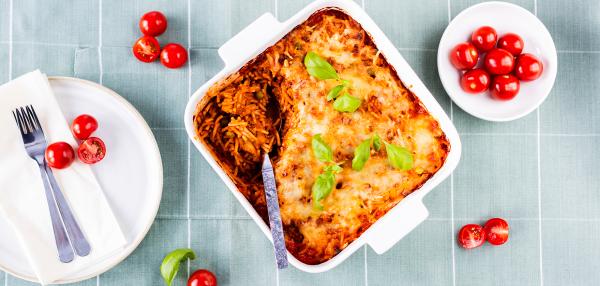 Jauheliha-spagettivuoka