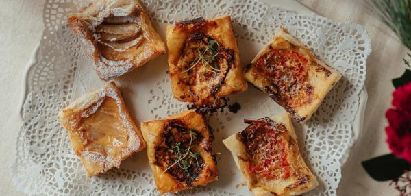 Upside down joulutortut