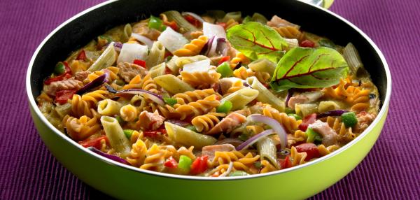 Maistuva pasta frittata