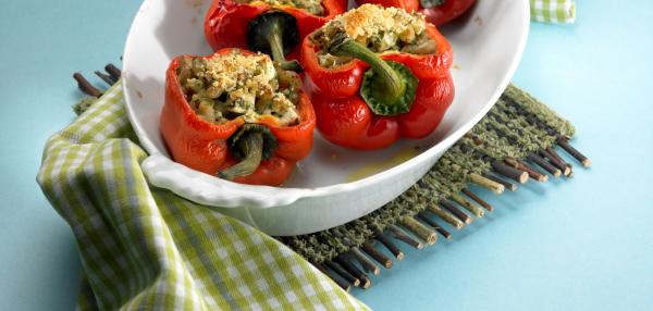 Paprikat Sienipastalla