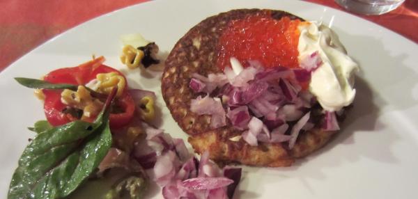 Blinit tattari-tumma olut -taikinasta