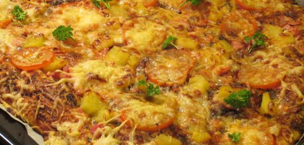 Pannupizza Americana