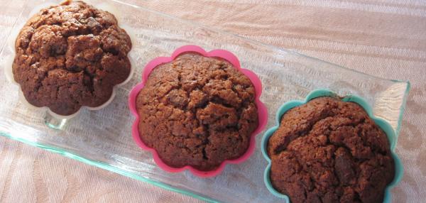 Suklaasydän muffinssit