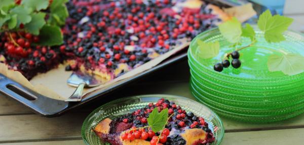 Pellillinen marjapiirakkaa