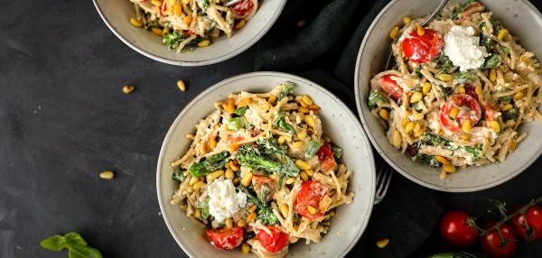 Broccoli-ricottakaurapasta