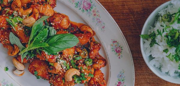 Korean style popcorn chicken
