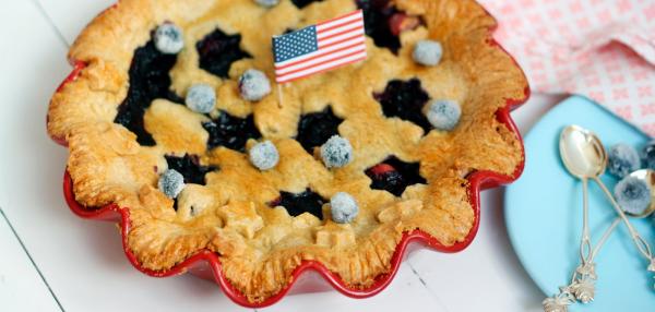 Mustikkapiirakka Amerikan tyyliin